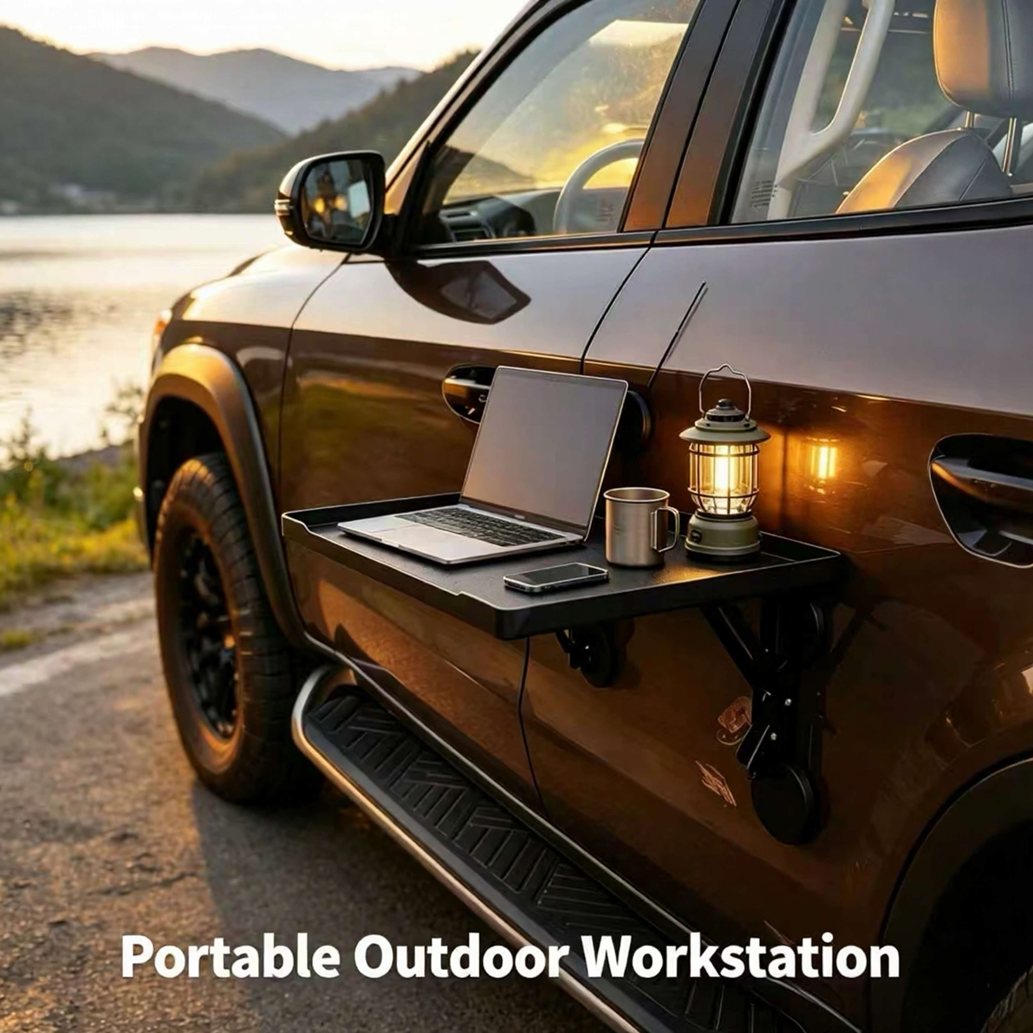 Outdoor Furniture Australia - Magnetic Foldable Car Side Table Portable