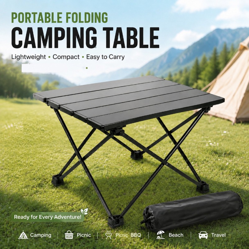Outdoor Furniture Australia - Lightweight Portable Foldable Camping Table Foldable