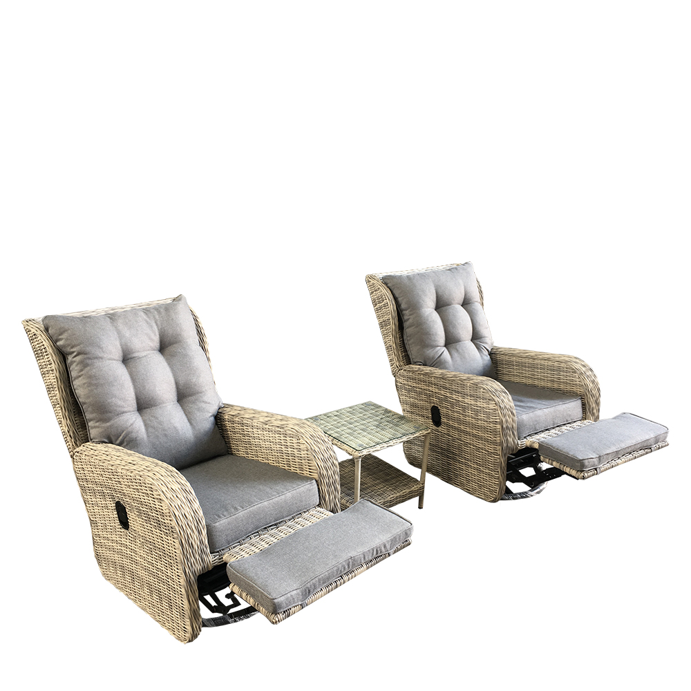 Outdoor Furniture Recliner Set - Outdoor Garden Furniture Patio Recliner Swivel