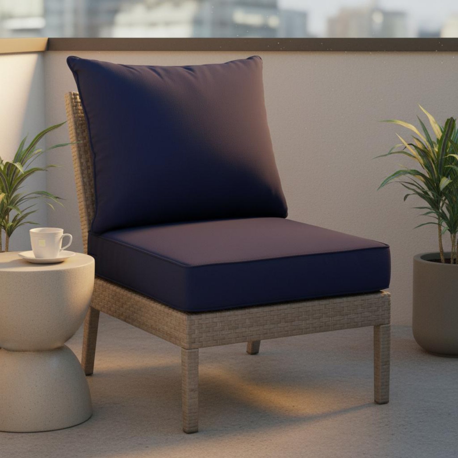 Outdoor Furniture For Patio - Patio Chair Pad Hidden Closure Patio