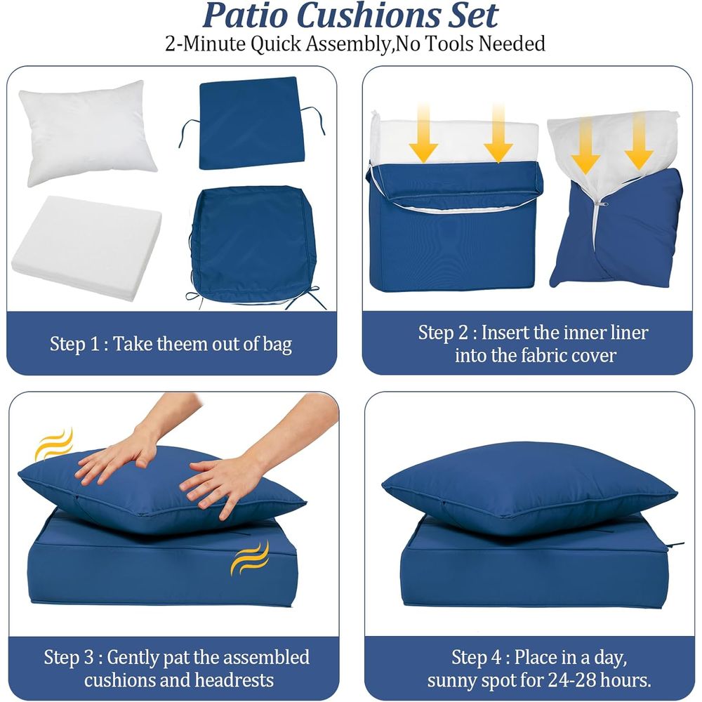 24x24 Outdoor Deep Seat Cushio - Outdoor Furniture For Patio ulasan dan harga