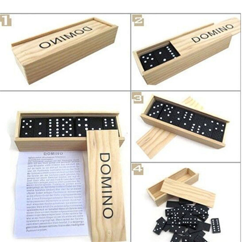 28pcs/Set Wooden Domino Board  - Outdoor Furniture Australia ulasan dan harga