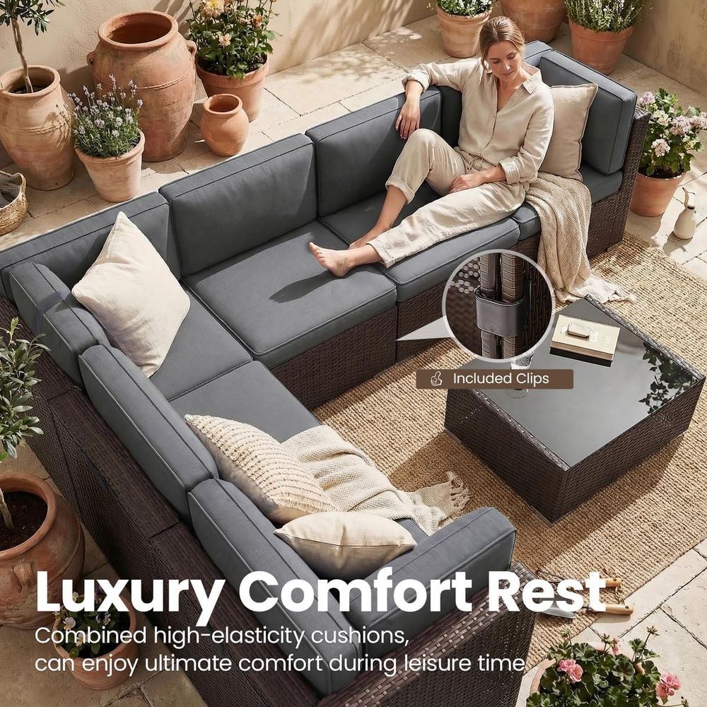 15-Piece Outdoor Patio Furnitu - Outdoor Furniture With Fire Pit Table ulasan dan harga