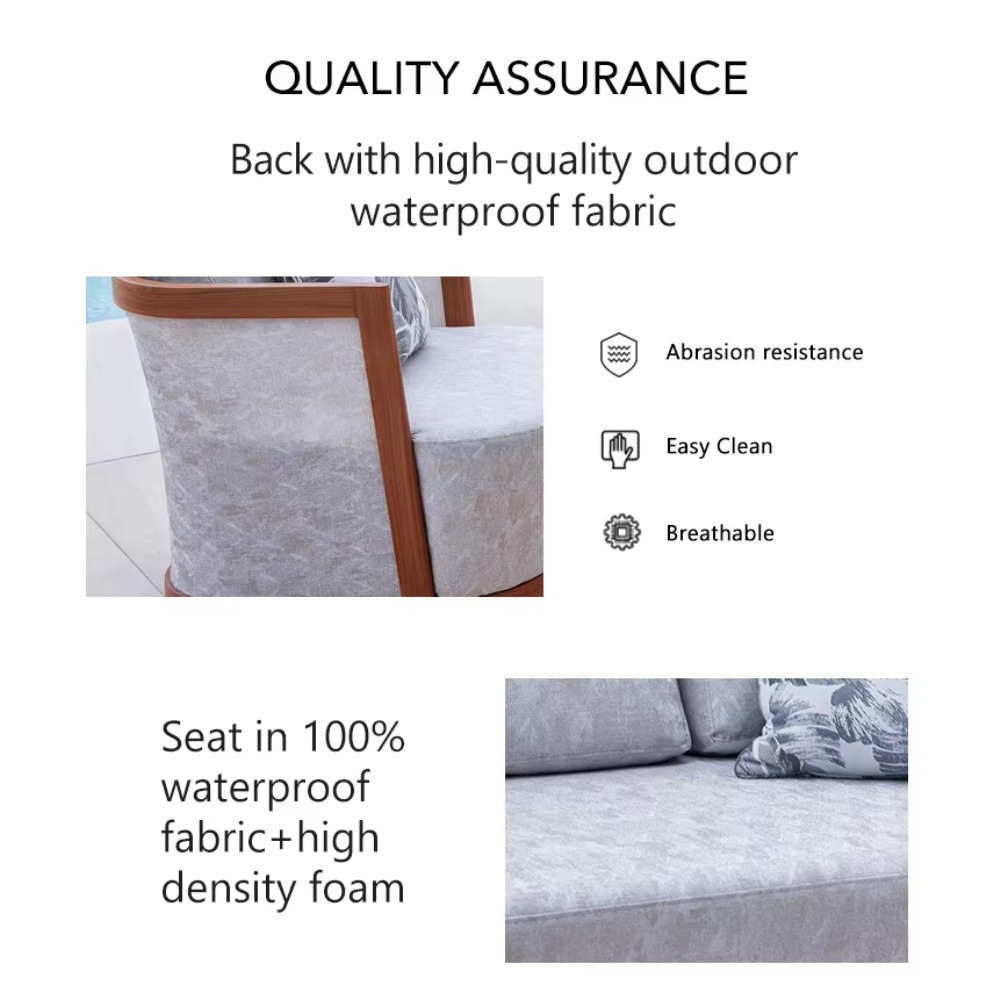 Modern Outdoor Aluminum Sofa G - Outdoor Furniture Quality ulasan dan harga