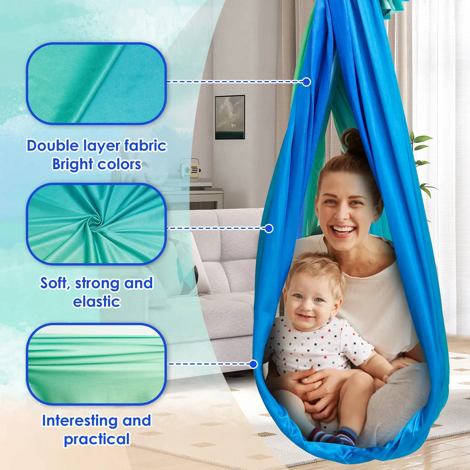 Sensory Swing Comfortable Kids - Outdoor Furniture Kids ulasan dan harga