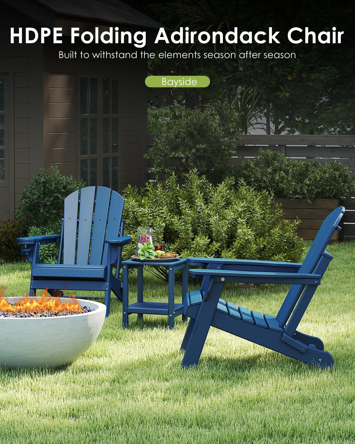 Chair Set 2, Folding All Weath - Outdoor Furniture Recliner Set ulasan dan harga