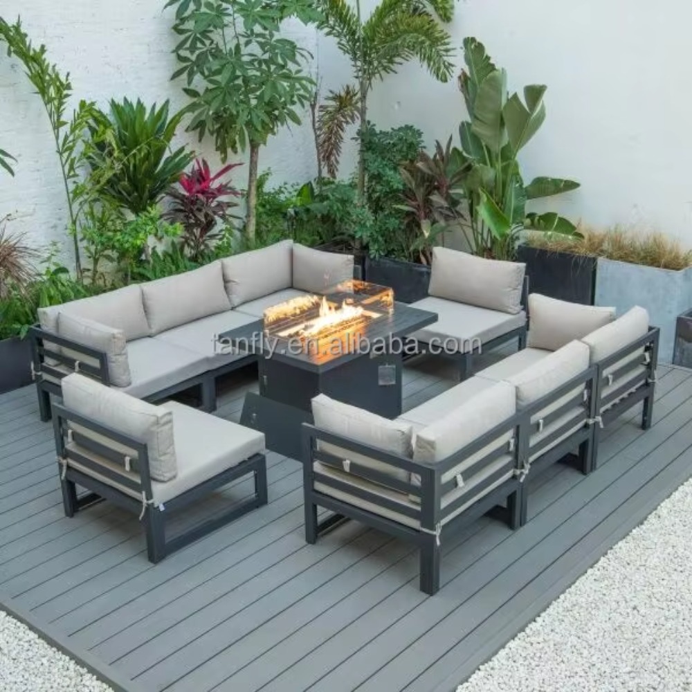 Villa Hotel Outdoor Furniture  - Outdoor Furniture With Fire Pit Table ulasan dan harga
