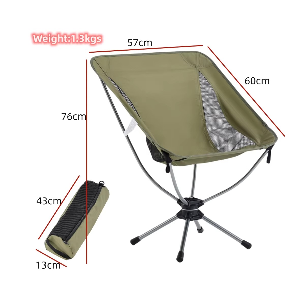 Outdoor Lightweight 360 Degree - Outdoor Furniture Recliner Set ulasan dan harga