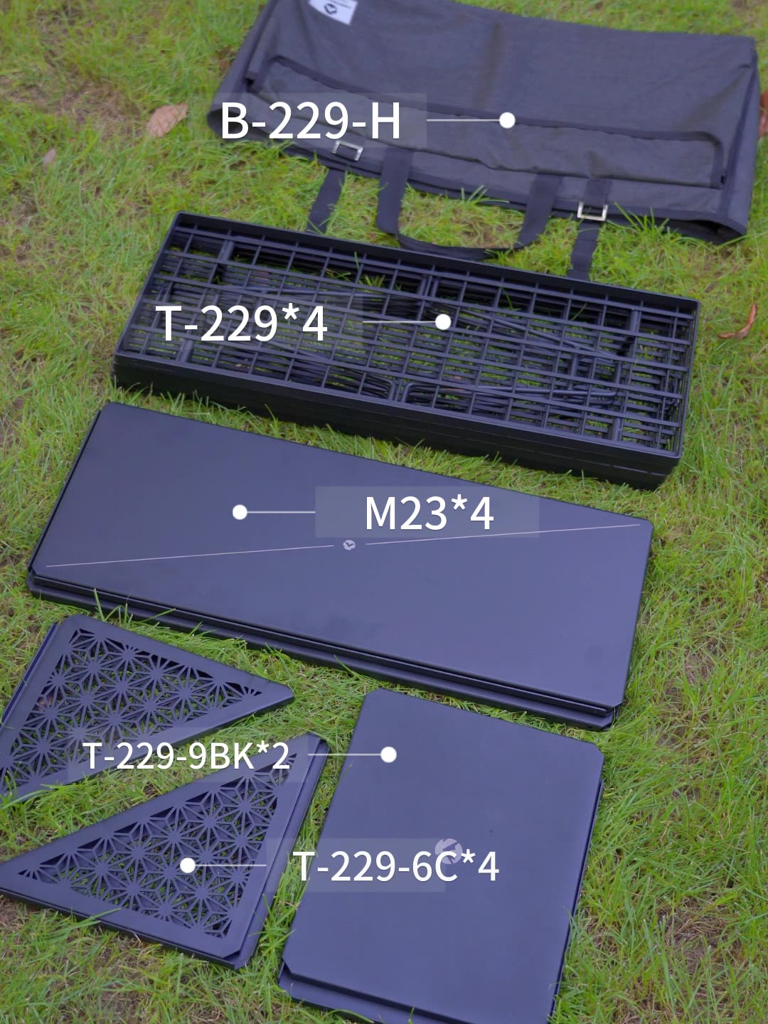 CAMPINGMOON T-229-9BK-2P two-p - Outdoor Furniture Australia ulasan dan harga