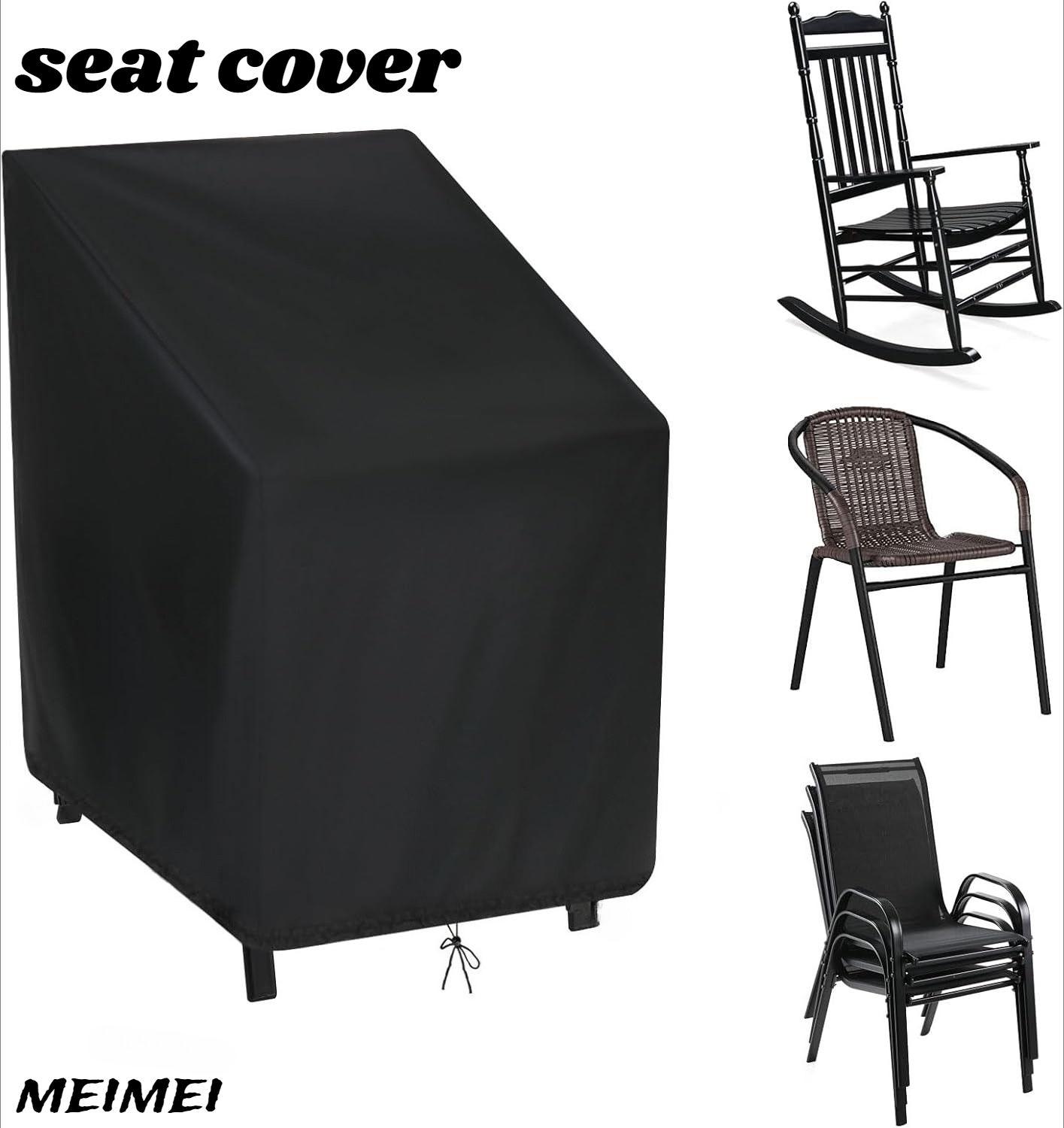 Stacked Chair Dust Cover Stora - Outdoor Furniture Quality ulasan dan harga