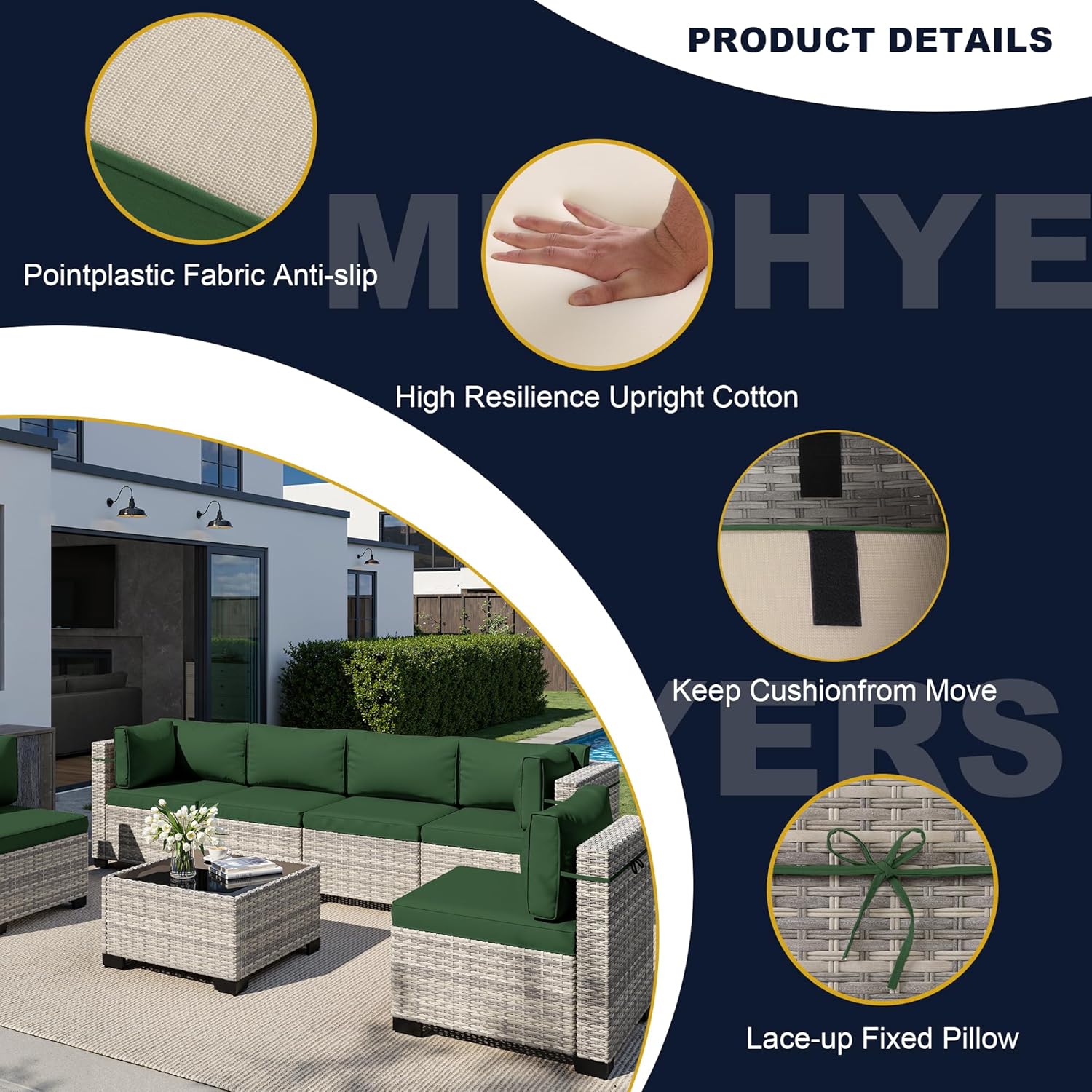 8-Piece Outdoor Patio Furnitur - Outdoor Furniture With Fire Pit Table ulasan dan harga