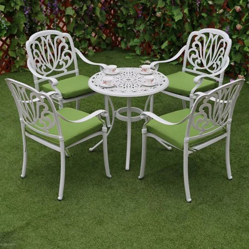 Garden Set Cast Aluminum Outdo - Outdoor Furniture With Fire Pit Table ulasan dan harga