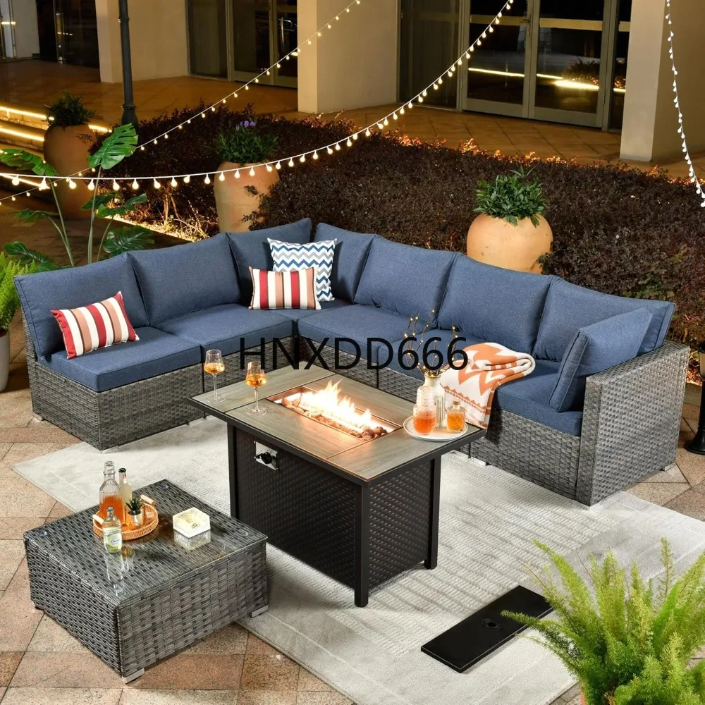 Outdoor 8 Piece Patio Furnitur - Outdoor Furniture With Fire Pit Table ulasan dan harga