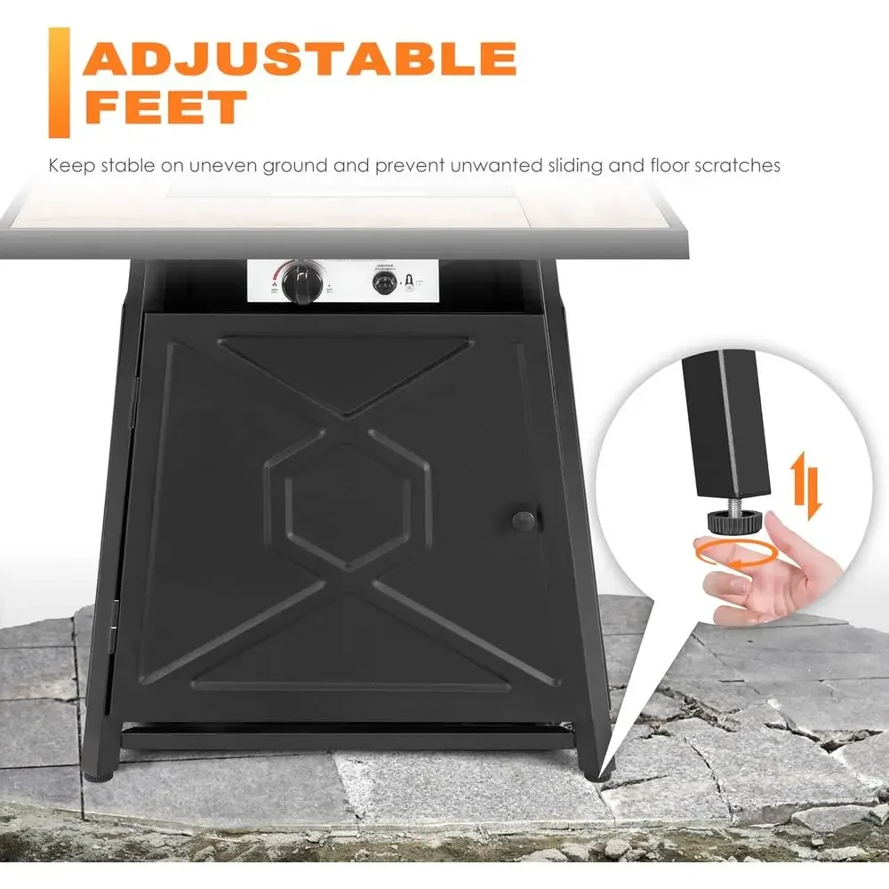 5-Piece Outdoor Patio Furnitur - Outdoor Furniture With Fire Pit Table ulasan dan harga