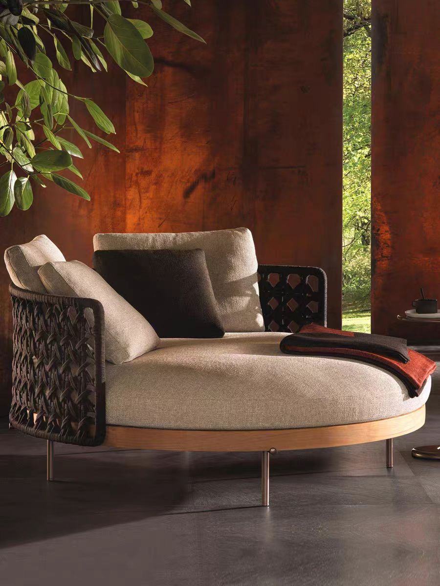 #Modern outdoor rattan teak cu - Outdoor Furniture Recliner Set ulasan dan harga
